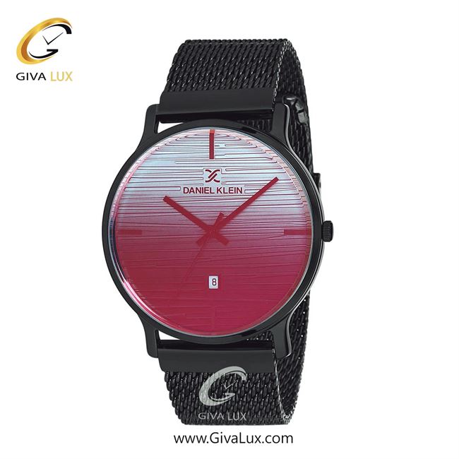 ساعت مچی اورجینال مردانه دنیل کلین مشکی | مشکی| صورتی| کد رفرنس DK12125-4
