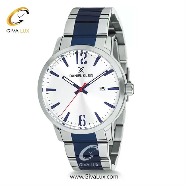 ساعت مچی اورجینال مردانه دنیل کلین نقره ای | نقره ای-سرمه ای| نقره ای| کد رفرنس DK12129-2