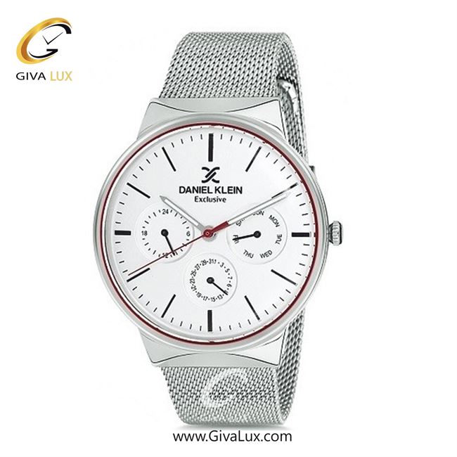 ساعت مچی اورجینال مردانه دنیل کلین سه موتوره فول تایم نقره ای | نقره ای| سفید| کد رفرنس DK12132-1