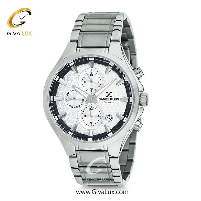 ساعت مچی اورجینال مردانه دنیل کلین سه موتوره فول تایم نقره ای | نقره ای| نقره ای| کد رفرنس DK12133-1