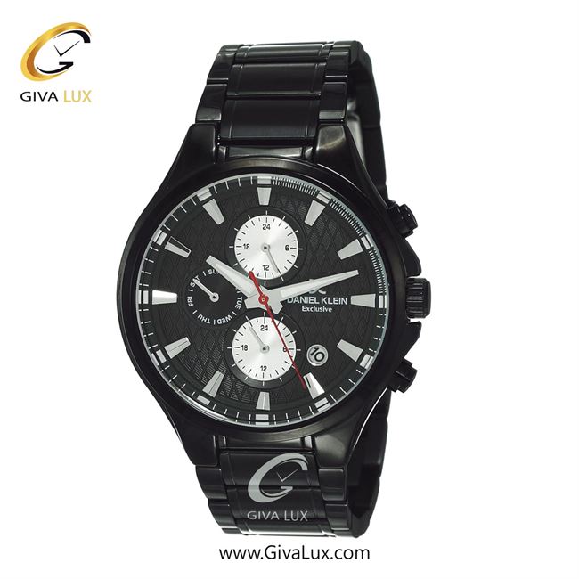 ساعت مچی اورجینال مردانه دنیل کلین سه موتوره فول تایم مشکی | مشکی| مشکی| کد رفرنس DK12133-6