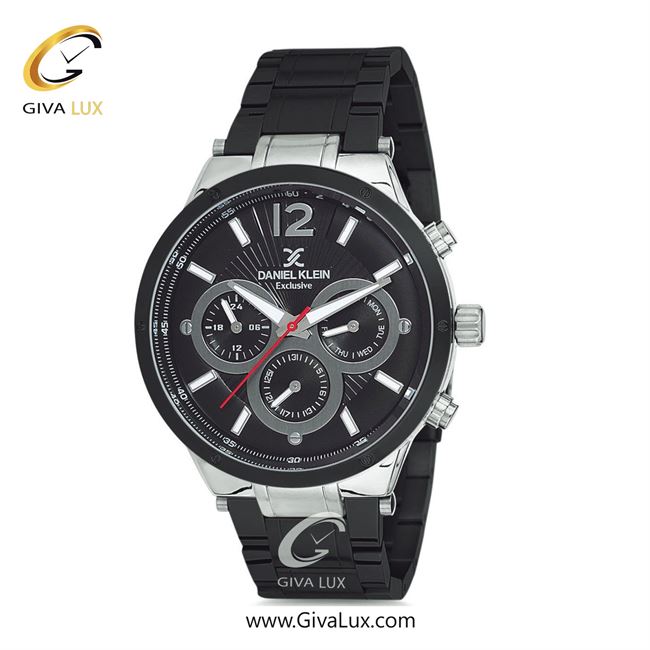 ساعت مچی اورجینال مردانه دنیل کلین سه موتوره فول تایم نقره ای-مشکی | مشکی| مشکی| کد رفرنس DK12137-5