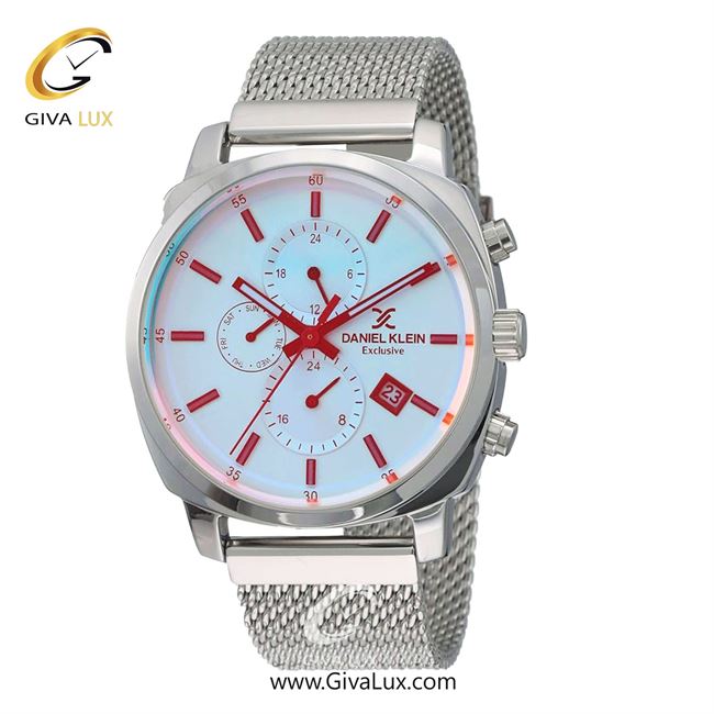 ساعت مچی اورجینال مردانه دنیل کلین سه موتوره فول تایم نقره ای | نقره ای| نقره ای| کد رفرنس DK12138-1