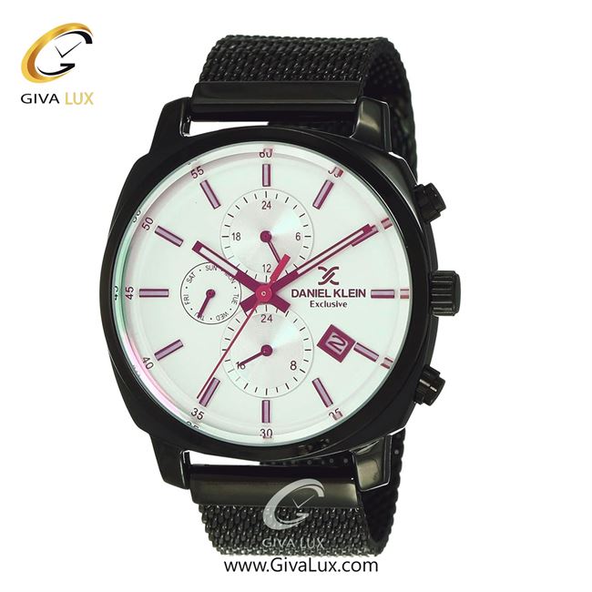 ساعت مچی اورجینال مردانه دنیل کلین سه موتوره فول تایم مشکی | مشکی| سفید| کد رفرنس DK12138-4