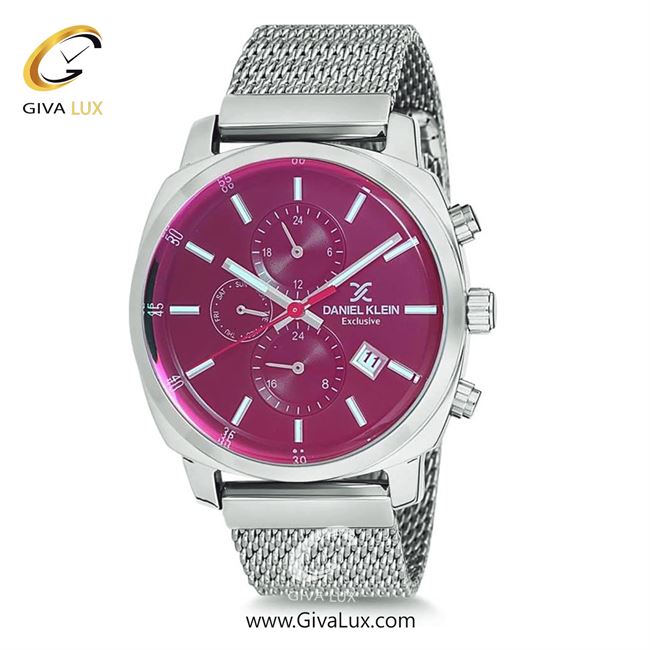 ساعت مچی اورجینال مردانه دنیل کلین سه موتوره فول تایم نقره ای | نقره ای| صورتی| کد رفرنس DK12138-5