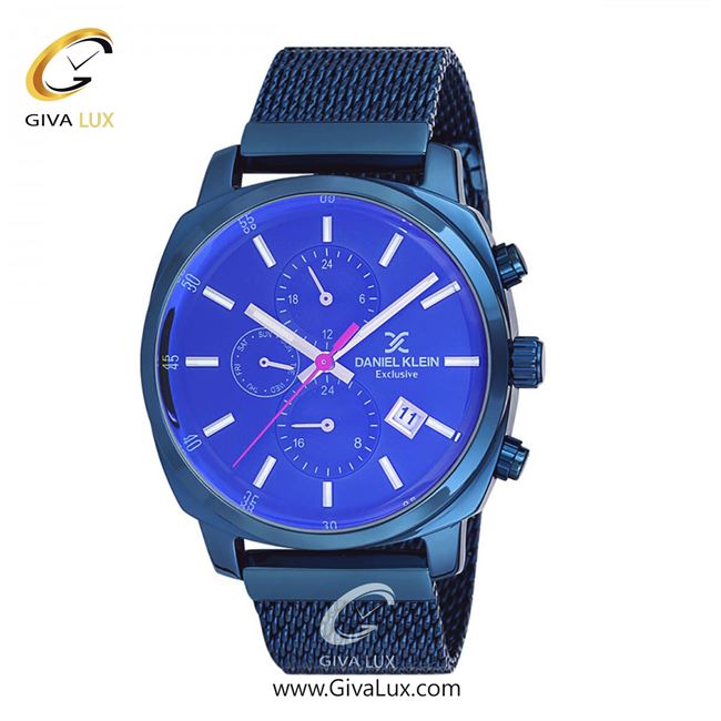 ساعت مچی اورجینال مردانه دنیل کلین سه موتوره فول تایم سرمه ای | سرمه ای| آبی کاربنی| کد رفرنس DK12138-6