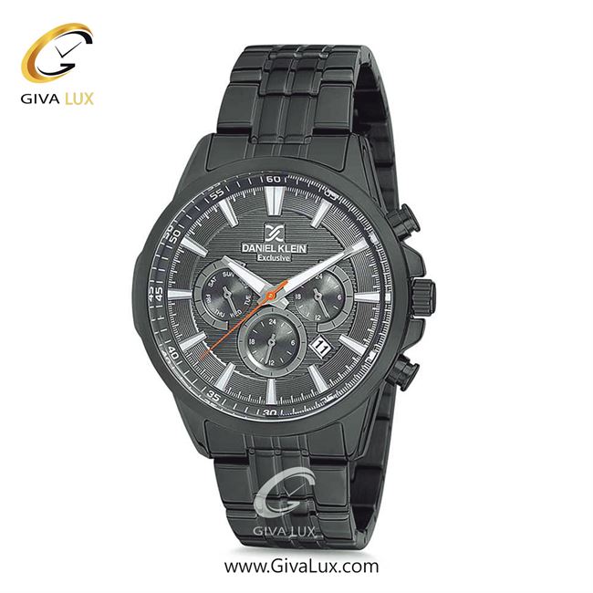 ساعت مچی اورجینال مردانه دنیل کلین سه موتوره فول تایم مشکی | مشکی| دودی|تیتانیوم| کد رفرنس DK12146-6