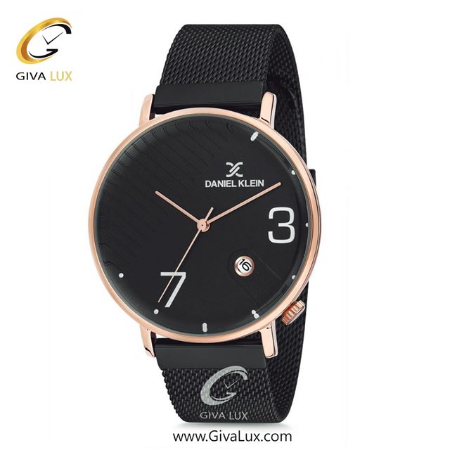 ساعت مچی اورجینال مردانه دنیل کلین رزگلد | مشکی| مشکی| کد رفرنس DK12147-3