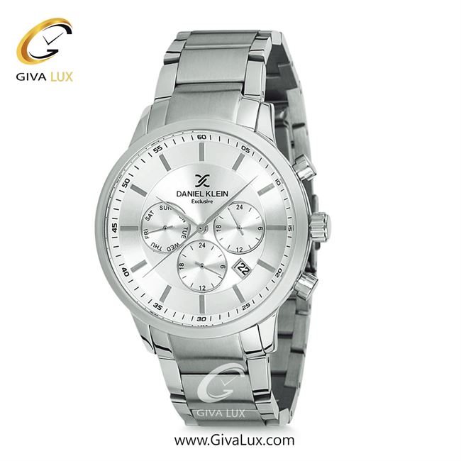ساعت مچی اورجینال مردانه دنیل کلین سه موتوره فول تایم نقره ای | نقره ای| نقره ای| کد رفرنس DK12152-1