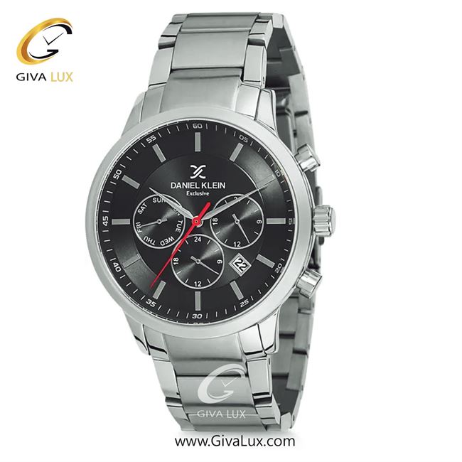 ساعت مچی اورجینال مردانه دنیل کلین سه موتوره فول تایم نقره ای | نقره ای| مشکی| کد رفرنس DK12152-2