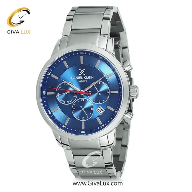 ساعت مچی اورجینال مردانه دنیل کلین سه موتوره فول تایم نقره ای | نقره ای| سرمه ای| کد رفرنس DK12152-3