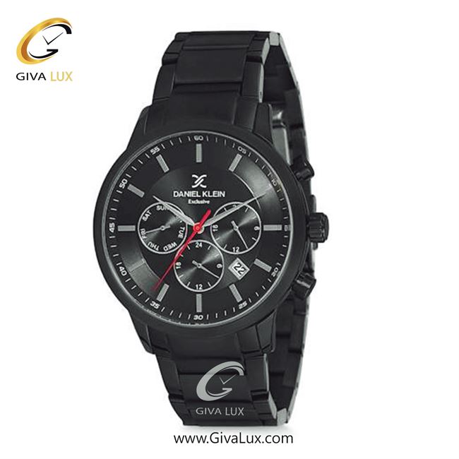 ساعت مچی اورجینال مردانه دنیل کلین سه موتوره فول تایم مشکی | مشکی| مشکی| کد رفرنس DK12152-5