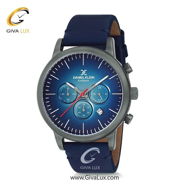 ساعت مچی اورجینال مردانه دنیل کلین سه موتوره کرنوگراف تیتانیوم | سرمه ای| سرمه ای-آبی| کد رفرنس DK12162-6