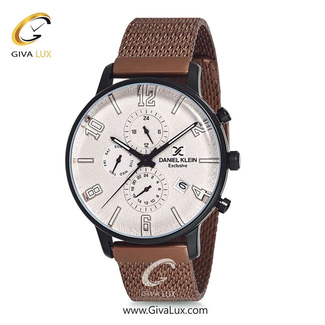 ساعت مچی اورجینال مردانه دنیل کلین سه موتوره فول تایم مشکی | قهوه ای| بژ| کد رفرنس DK12165-2