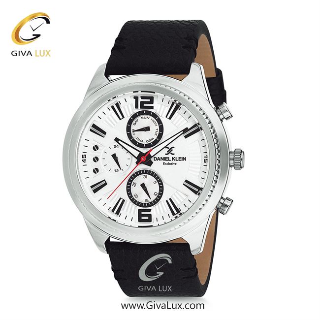 ساعت مچی اورجینال مردانه دنیل کلین سه موتوره فول تایم نقره ای | مشکی| نقره ای| کد رفرنس DK12171-1