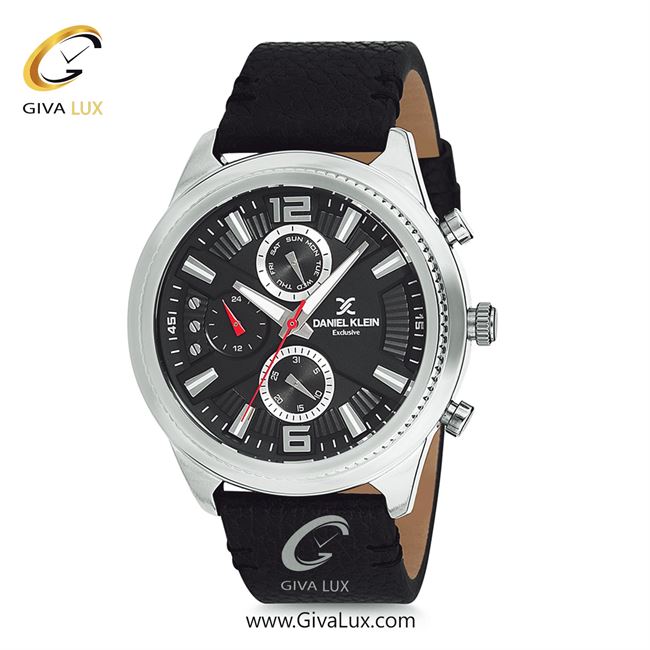 ساعت مچی اورجینال مردانه دنیل کلین سه موتوره فول تایم نقره ای | مشکی| مشکی| کد رفرنس DK12171-5