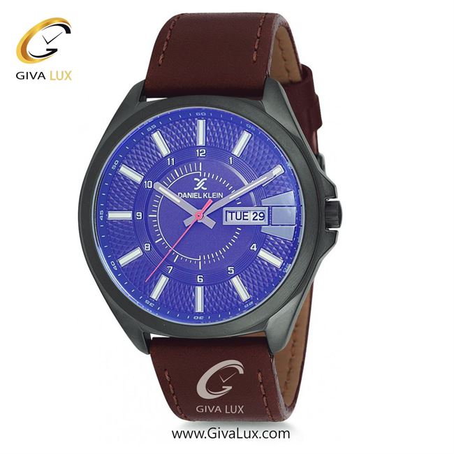 ساعت مچی اورجینال مردانه دنیل کلین تیتانیوم | قهوه ای| آبی کاربنی| کد رفرنس DK12172-5