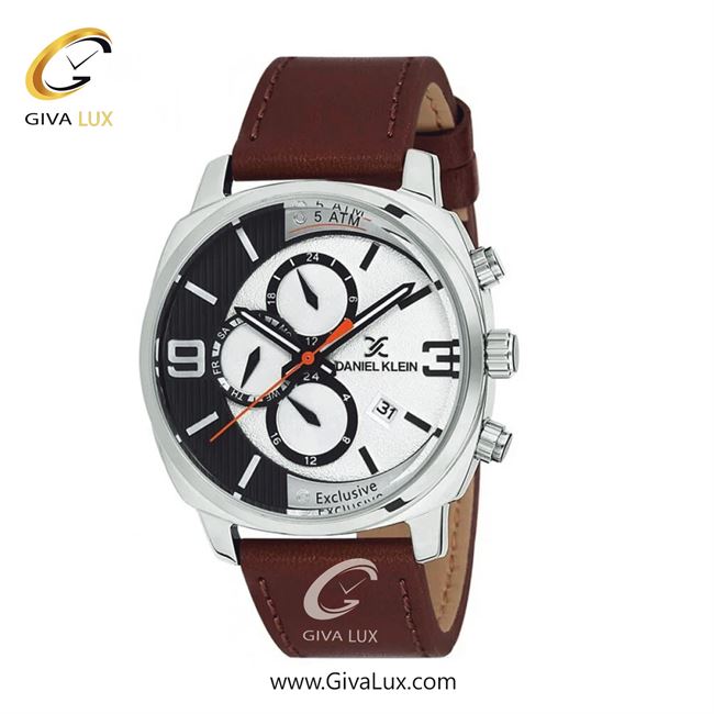 ساعت مچی اورجینال مردانه دنیل کلین سه موتوره فول تایم نقره ای | قهوه ای| نقره ای| کد رفرنس DK12174-5