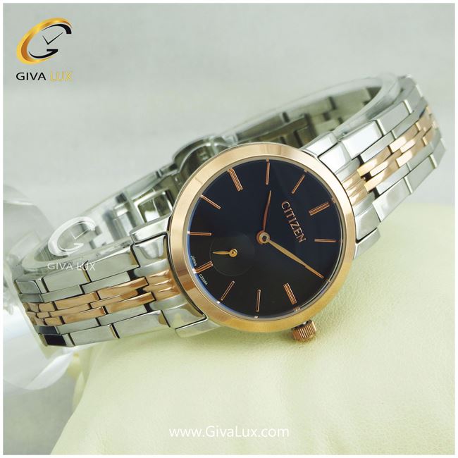 ساعت مچی زنانه زیر ثانیه سیتی زن دورنگ