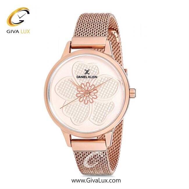 ساعت مچی اورجینال زنانه دنیل کلین رزگلد | رزگلد| رزگلد-گلدار/طرحدار| کد رفرنس DK12175-3
