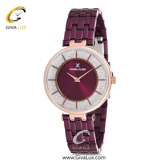 ساعت مچی اورجینال زنانه دنیل کلین رزگلد | زرشکی| زرشکی-نقره ای| کد رفرنس DK12176-6