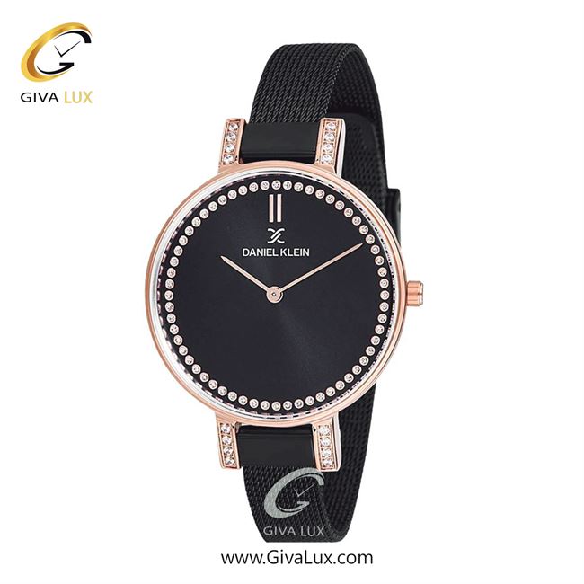 ساعت مچی اورجینال زنانه دنیل کلین رزگلد | مشکی| مشکی| کد رفرنس DK12177-4