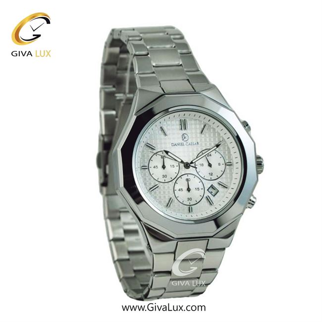 ساعت مچی اورجینال مردانه دنیل سزار سه موتوره کرنوگراف نقره ای | نقره ای| نقره ای| کد رفرنس DC-1218