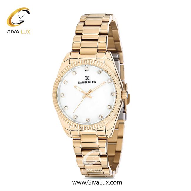 ساعت مچی اورجینال زنانه دنیل کلین طلایی | طلایی| سفید| کد رفرنس DK12180-2