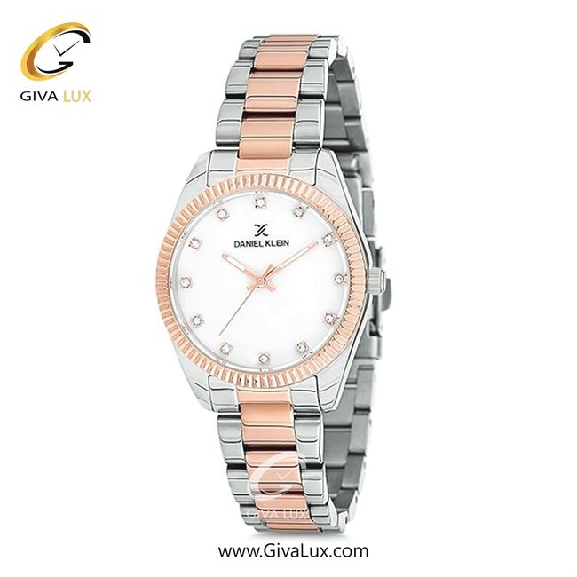 ساعت مچی اورجینال زنانه دنیل کلین رزگلد | رزگلد-نقره ای| سفید| کد رفرنس DK12180-6