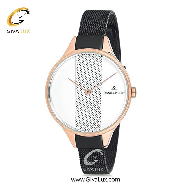 ساعت مچی اورجینال زنانه دنیل کلین رزگلد | مشکی| سفید-مشکی| کد رفرنس DK12182-6
