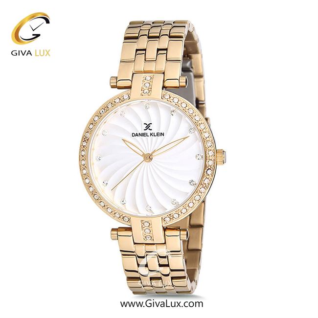 ساعت مچی اورجینال زنانه دنیل کلین طلایی | طلایی| سفید| کد رفرنس DK12183-1