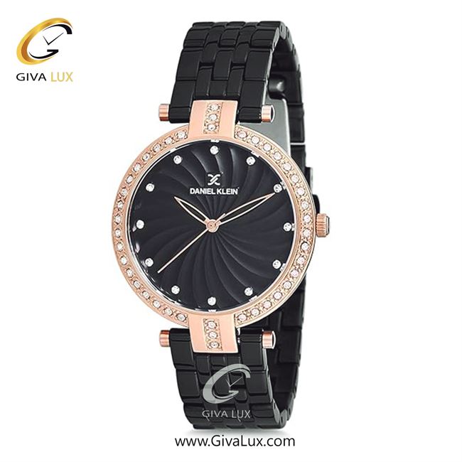 ساعت مچی اورجینال زنانه دنیل کلین رزگلد | مشکی| مشکی| کد رفرنس DK12183-3