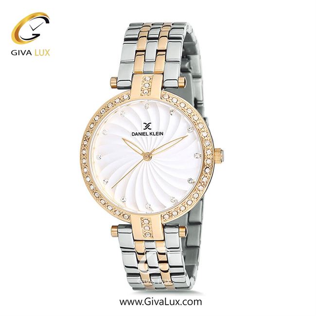 ساعت مچی اورجینال زنانه دنیل کلین طلایی | نقره ای-طلایی| سفید| کد رفرنس DK12183-4