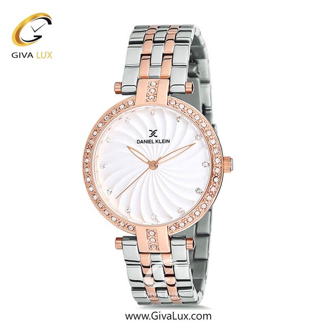 ساعت مچی اورجینال زنانه دنیل کلین رزگلد | نقره ای-رزگلد| سفید| کد رفرنس DK12183-7