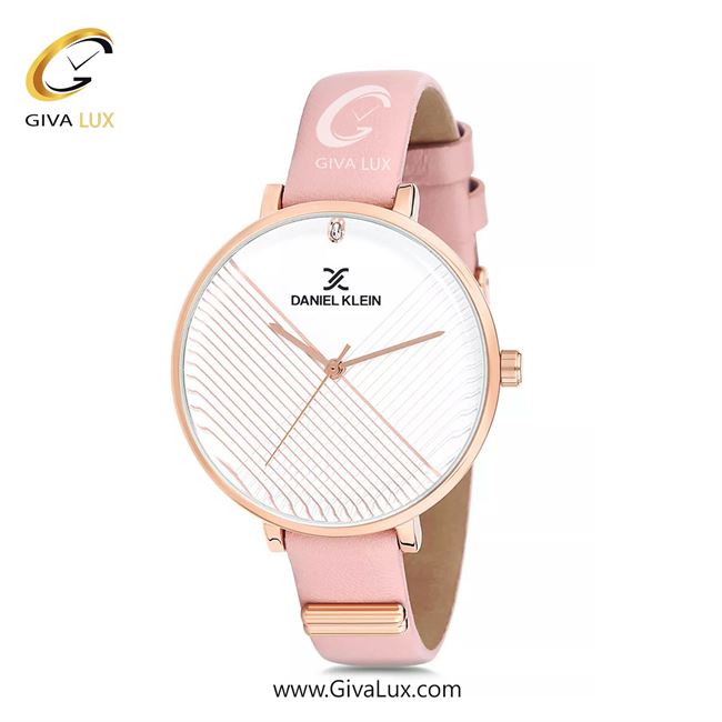 ساعت مچی اورجینال زنانه دنیل کلین رزگلد | صورتی| سفید-گلدار/طرحدار-صورتی| کد رفرنس DK12185-7