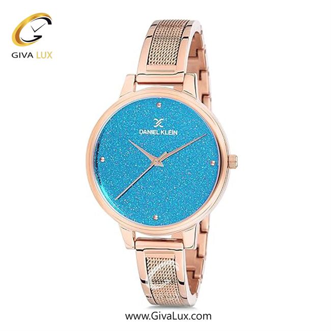 ساعت مچی اورجینال زنانه دنیل کلین رزگلد | رزگلد| آبی| کد رفرنس DK12186-5
