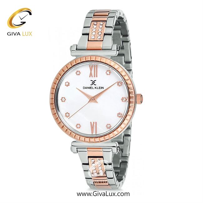 ساعت مچی اورجینال زنانه دنیل کلین رزگلد | رزگلد-نقره ای| سفید| کد رفرنس DK12189-4