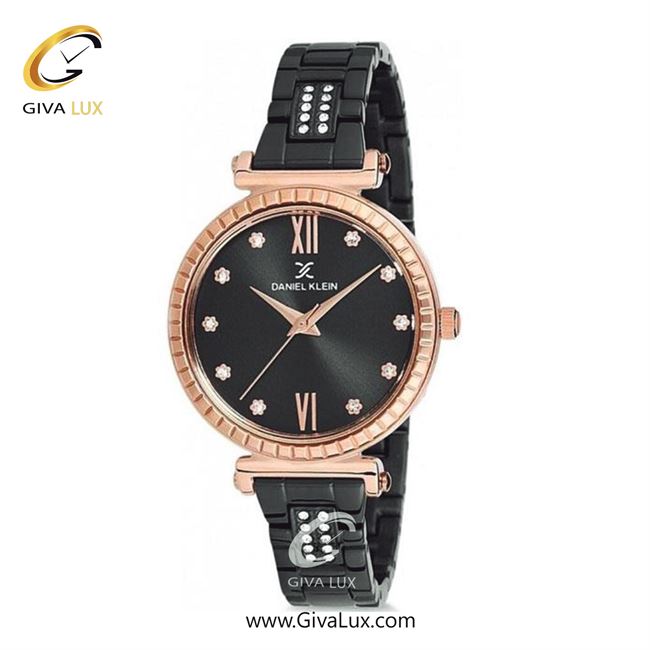 ساعت مچی اورجینال زنانه دنیل کلین رزگلد | مشکی| مشکی| کد رفرنس DK12189-6