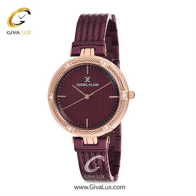 ساعت مچی اورجینال زنانه دنیل کلین رزگلد | زرشکی| زرشکی| کد رفرنس DK12193-4