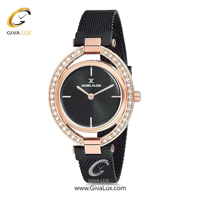 ساعت مچی اورجینال زنانه دنیل کلین رزگلد | مشکی| مشکی| کد رفرنس DK12194-6