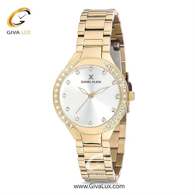 ساعت مچی اورجینال زنانه دنیل کلین طلایی | طلایی| نقره ای| کد رفرنس DK12195-3