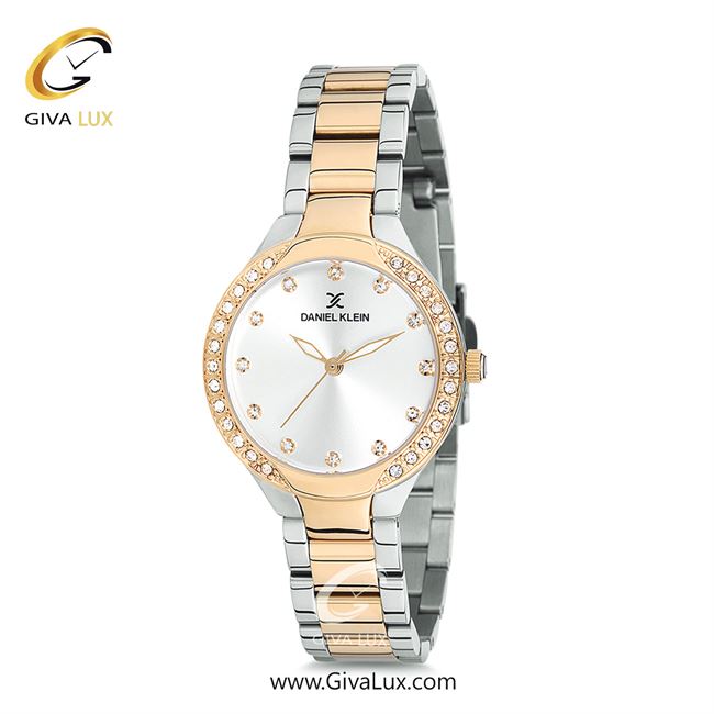 ساعت مچی اورجینال زنانه دنیل کلین طلایی | طلایی-نقره ای| نقره ای| کد رفرنس DK12195-4