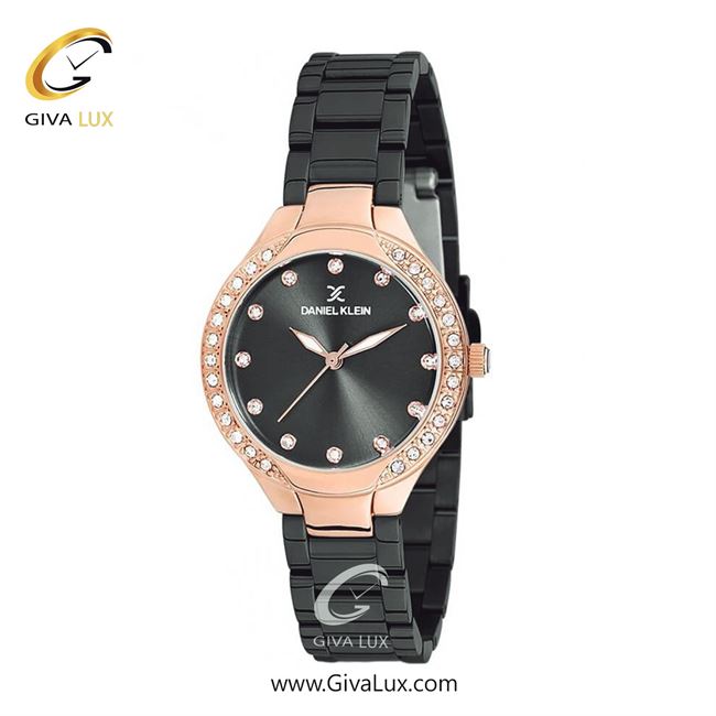 ساعت مچی اورجینال زنانه دنیل کلین رزگلد | مشکی| مشکی| کد رفرنس DK12195-6