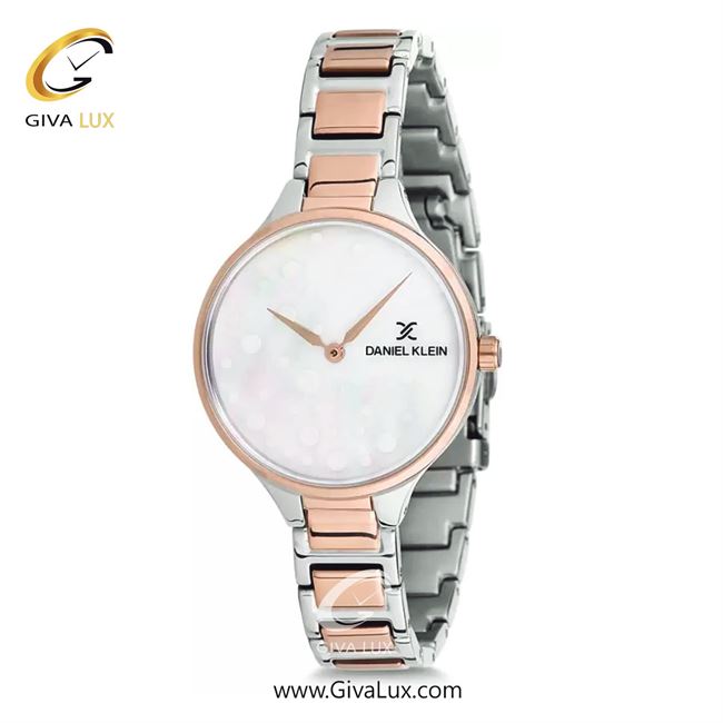 ساعت مچی اورجینال زنانه دنیل کلین رزگلد | رزگلد-نقره ای| هفت رنگ| کد رفرنس DK12196-3