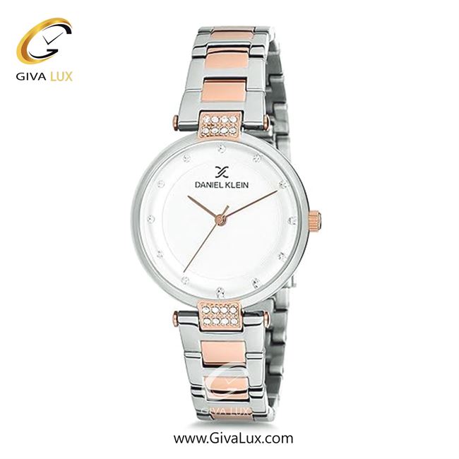ساعت مچی اورجینال زنانه دنیل کلین نقره ای | نقره ای-رزگلد| سفید| کد رفرنس DK12198-4