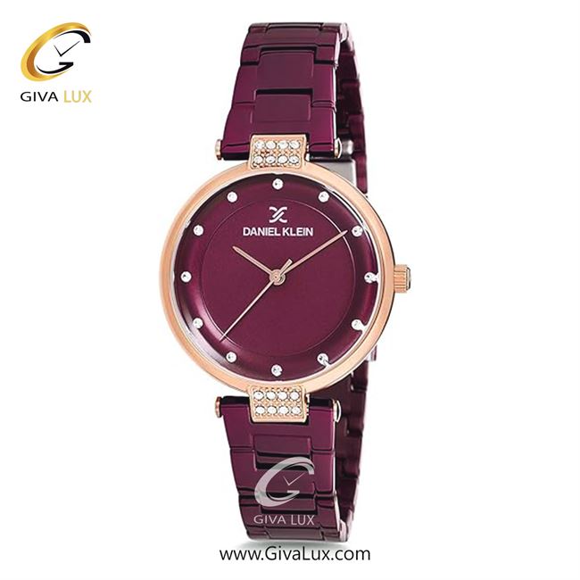 ساعت مچی اورجینال زنانه دنیل کلین رزگلد | زرشکی| زرشکی| کد رفرنس DK12198-7