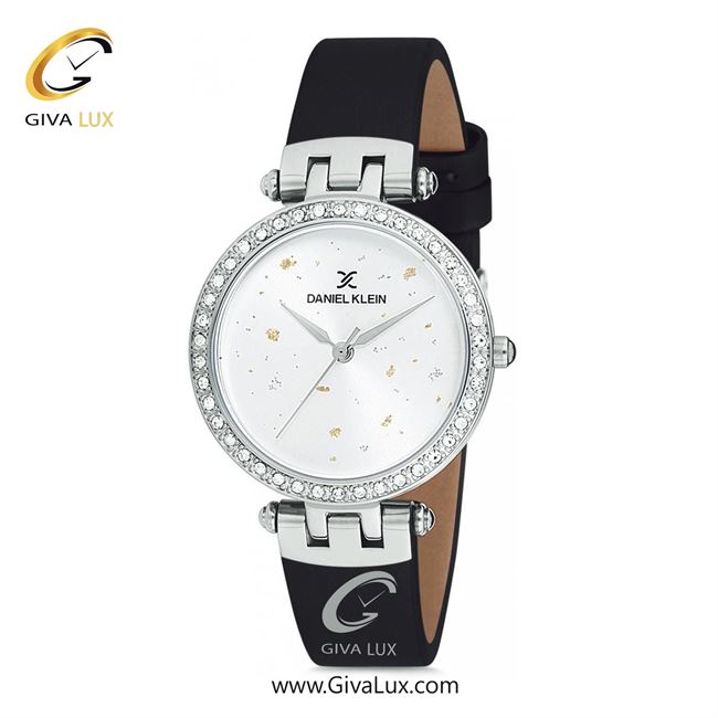 ساعت مچی اورجینال زنانه دنیل کلین نقره ای | مشکی| گلدار/طرحدار-نقره ای| کد رفرنس DK12199-1