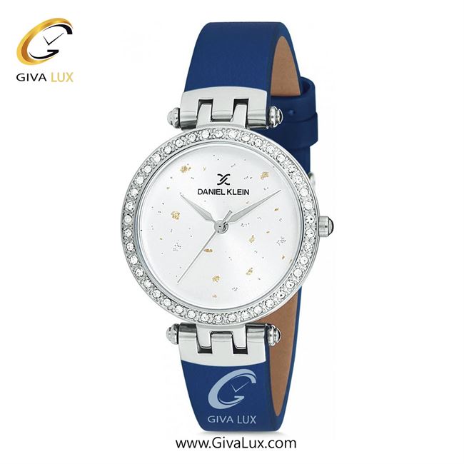 ساعت مچی اورجینال زنانه دنیل کلین نقره ای | سرمه ای| نقره ای-گلدار/طرحدار| کد رفرنس DK12199-7