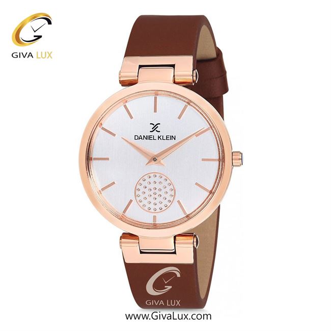 ساعت مچی اورجینال زنانه دنیل کلین رزگلد | قهوه ای| نقره ای| کد رفرنس DK12202-4