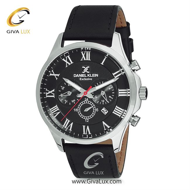 ساعت مچی اورجینال مردانه دنیل کلین سه موتوره فول تایم نقره ای | مشکی| مشکی| کد رفرنس DK12220-1